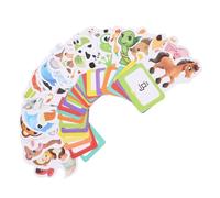 UPKOCH 30pezzi Carte Flash Educative Per Ragazzo Ragazza Da Schede Inglese Per Apprendimento Visivo e Gioco Per Ragazzi e Ragazze Facili Da Trasportare e Resistenti All Usura