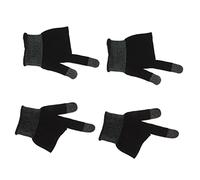 UPKOCH 3paia Guanti Da Gioco Fibra Di Carbonio Per Guanti Due Dita Antiscivolo Per Mani Sudate Compatibili Con Smartphone e Giochi Mobile Design Ultra Sottile e Confortevole
