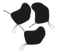 UPKOCH 3pezzi Accessori per Violino e Supporto Ergonomico per Mento e Spalliera in Cotone Nero Cuscino per Spalle Assorbimento Urti e Migliorata Stabilità