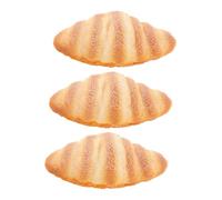 UPKOCH 3pezzi Pane Artificiale per Decorazione da Cucina Croissant Francese Finto Realistico di Pane Simulato per Esposizione Modello di Cibo per Oggetti di Scena per Fotografia Finto