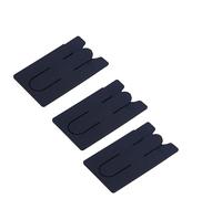 UPKOCH 3pezzi Pz Porta Carte Silicone Per Smartphone Con Supporto Compatibile Con Pixel e Altri Telefono Wallet Per Carte Di Credito e Contanti Nero