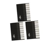 UPKOCH 3pezzi Quaderno Per Per Pianoforte e Chitarra Libro Di Spartiti Manoscritto Quaderno Di Composizione Musicale Riutilizzabile e Comodo