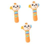 UPKOCH 3pezzi Rattling Per Ragazzo Ragazza Peluche Morbido Forma Di Scimmia Arancione Stimola Senso e Comunicazione Genitore-ragazzo Ragazza Facilità Uso Per Sviluppo Sensoriale