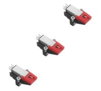UPKOCH 3pezzi Stylus Needle Di Ricambio Per Giradischi Accessorio Phonograph Dinamico Compatibile Con Vari Generi Musicali Installazione Facile Preamplificatore