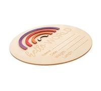 UPKOCH 3pezzi Wooden Monthly Card e Progressi Del Per e Facile Personalizzare