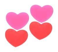 UPKOCH 4 Assorbitore Antivibrazione Silicone Forma Cuore per Racchette Tennis Cuori Rosa Comfort e Controllo per Giocata