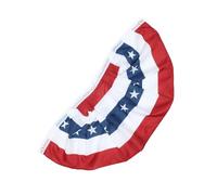 UPKOCH 4 pezzi Bandierine Americane Pieghettate Decorazioni Patriottiche per Indipendenza Usa Fan Banner Patriottico per Luglio