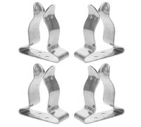 UPKOCH 4 Pezzi clip a molla marina Porta della paletta in kayak staffa di fissaggio della pagaia morsetto a molla Silver