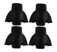 UPKOCH 4 Pezzi Copri-Piedi per Stampelle in Gomma Naturale Antiscivolo Triangolari Accessori per Bastoni da Trekking e Passeggio Cuscinetti Resistenti per Esterni Adatti a Marche