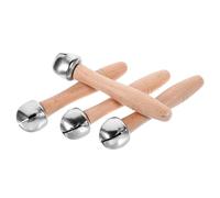 UPKOCH 4 Pezzi Di Giocattoli Assortiti in Legno Con Campanellino Per L'educazione Precoce Del Giocattoli Con Sonaglio in Plastica Sicuri