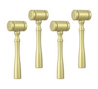 UPKOCH 4 Pezzi Martello da Giudice in Legno Martelletti da Tribunale per Giochi di Ruolo Accessori per Costume Giudice Sicuri e Leggeri Decorazioni Gioco di Finzione