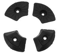 UPKOCH 4 pezzi Punte Antiscivolo per Bastoni da Trekking e Stampelle Copri Piedi in Plastica Leggera e Resistente Protezione Ammortizzante e Stabile per Camminare su Superfici Bagnate