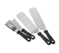 UPKOCH 4 Pezzi Spatola Per Piastra in Acciaio Resistente Di Utensili Per Barbecue e Grigliate Accessori Da Cucina Per Barbecue, Picnic e Uso Domestico