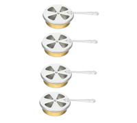 UPKOCH 4 Set Bruciatori per Inossidabile Box per per Stufati e Design