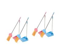 UPKOCH 4 Set modelli di scopa halloween party regalini halloween dollhouse indossatore decorazione cosplay accessorio per il teatro mini accessori per l'arredamento della casa plastica