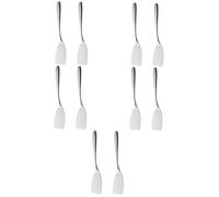 UPKOCH 4 Set Spatola Per Friggere in Acciaio Inossidabile Piccolo Girando Spatola Per Friggere Bistecca Carne Frittura Cucina Grasso Mescolata Cuoco Pinna Per Bistecca 2 Pezzi*4