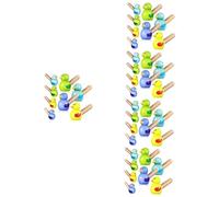 UPKOCH 40 Pz fischio giocattolo con fischietti d'acqua stoccaggio delle bottiglie giocattoli fischietto dei cartoni animati fischietto per uccelli per bambini puzzle clacson pvc
