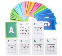 UPKOCH 49pezzi Poster Per Chitarra Tabella Accordi Per Principianti Guida Allenamento Poster Accordi Da Parete Diagramma Per Esercitarsi Musicali