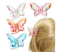 UPKOCH 4pezzi Farfalle per Capelli Colorate Fermagli Antiscivolo in Leggera ma Resistente di Accessori per Capelli da Donna per Vari Stili e Occasioni