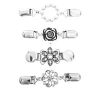 UPKOCH 4pezzi Fermagli per Maglioni da Donna Spille per Scialle Fermagli per Colletti Accessori per Abiti Finitura Galvanica Colore Bellissimo Stile Versatile