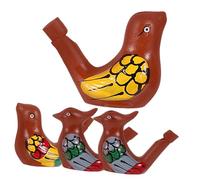 UPKOCH 4pezzi Figurine in Ceramica Che Canta Fischietto Giocattolo Per Ragazzo Ragazza Di Diversi Dipinti Colorati Fischietto Che Gorgheggia Per Bagnetto Dei Ragazzo Ragazza