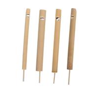 UPKOCH 4pezzi Fischietto Di Bambù Per Uccelli Giocattolo Musicale Per Ragazzo Ragazza Ragazza Strumento Musicale Portatile Richiamo Per Uccelli Adatto Per Allodole e Piccoli