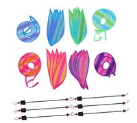 UPKOCH 4pezzi Girandole a Forma di Pallone Aerostatico Colorate da Esterno per Decorazione Giardino e Cortile Mulini Vento Decorativi per Feste Matrimonio e Layout Negozio