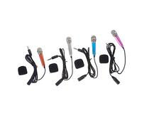 UPKOCH 4pezzi Mini Microfono Portatile Per Karaoke Da Microfono Per Smartphone e Compatibile Con App Di Canto Design Compatto e Resistente Per Uso Quotidiano