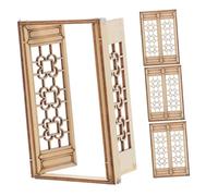 UPKOCH 4Pezzi Miniatura Legno Design Accessori Per Decorazioni Da Te e Micro Per Sviluppare