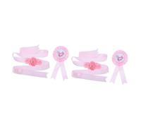 UPKOCH 4pezzi Sash Per Maternità Con Corsage Per Futuri Papà Coordinato Per Shower Decorazione Per Festa Cintura Per Pancia