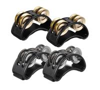 UPKOCH 4pezzi Tamburello Pedale Con Campanellini in Pedale Ergonomico Per Percussioni Accessori Musicali Per Concerti e Feste Design Elegante e Suono Dinamico