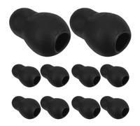 UPKOCH 5 Paia di Punte Auricolari in Silicone Nero per Stetoscopio, Morbidi Tappi Auricolari a Forma di Zucca, Installazione Rapida e Chiarezza Acustica Migliorata per Professionisti