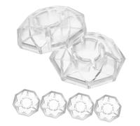 UPKOCH 5 Pezzi Cappucci Protezione Pedale Chitarra a Forma Di Diamante Trasparenti, Tappi Plastica Per Pedale Effetto, Accessori Sostitutivi Per Musicisti e Principianti