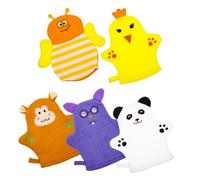 UPKOCH 5 pezzi Guanti Bagno per Guanto Doccia Esfoliante Frutta Compatto e Leggero per Vasca Bagno Infantile Guanto Bagnetto per