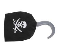 UPKOCH 5 Pezzi Pirate Hook Costume Accessory in Plastic Lightweight And Comfortable For Halloween Pretend Play Pirate Theme Parties And Masquerade Dress-up