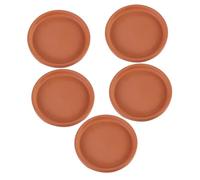 UPKOCH 5 Pezzi Sottovasi Terracotta Impermeabili per Vasi da Vassoi Protettivi Resistenti e Antiscivolo per Piante da Ed Esterno