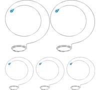 UPKOCH 5 Pezzi Supporto in Metallo Argento per Lente d'Ingrandimento Regolabile, Pratico per Riparazione Orologi Anello di Fissaggio Resistente e Compatto Colore Casuale
