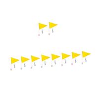 UPKOCH 5 Set Bandiere Sicurezza Per Biciclette Con Da Visibilità Per Trailers E Scooter Facile Da Installare Per Ciclismo E Pubblicità 2 Pezzi * 5