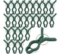 UPKOCH 50 clip per piante per il supporto di steli da giardino, morsetti per piante di orchidee, clip per piante di pomodoro, articolo da giardino in plastica verde (7,5 cm)