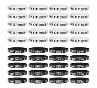 UPKOCH 50 Pezzi Braccialetti in Silicone la Laurea 2026 per Studenti Colore Assortito, Resistente e Non Deformabile, per Feste di Maturità e Sacchetti Regalo