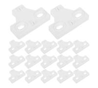 UPKOCH 50 Pezzi Distanziatore per Cerniera a Mezza Sovrapposizione in Plastica Bianco per Porta Armadio Idraulica, Design Preciso e Materiale Plastico per Armadi Cucina e Bagno