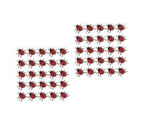 UPKOCH 50 PVC Simulazione Coccinella Inganno Decorazione per Halloween e Feste Educazione Scientifica