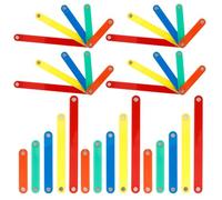 UPKOCH 50 Pz Strisce Magnetiche Geometriche Strisce Geometriche Bambini Matematica Bastoncini Manipolativi Geometria Costruzione Strumenti Di Apprendimento Bastoncini Magnetici