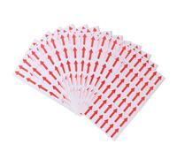 UPKOCH 500 Adesivi Freccia Rossa Autoadesivi Trasparenti, Etichette Direzionali verso L'alto Resistenti per Ufficio, Negozio, Supermercato e Uso Multisettoriale