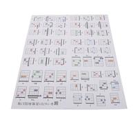 UPKOCH 57 Pezzi Chord Chart Guide For Guitar Beginners con Box Portatile Carte Didattiche Facili per Apprendimento e Pratica Musicale Copertura Completa di Accordature Semplici e