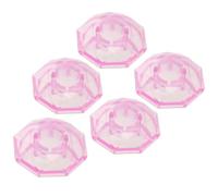 UPKOCH 5pezzi Copriletto per Pedale d Effetto per Chitarra in Plastica Resistente Design Forma di Diamante Copertura per Pulsante di Pedale Accessori per Chitarra Colore Rosa