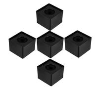 UPKOCH 5pezzi Microfono Cubo Stazione Logo Quadrato per Microfono Supporto Portatile per Bandiera per Presentatori e Interviste Costruzione Robusta e Stabile