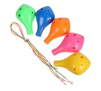 UPKOCH 5pezzi Ocarina per Principianti in Materiale Abs per Uso Alimentare Flauto Ocarina Pratico Portatile Adatto Tutte le Età Colore Casuale