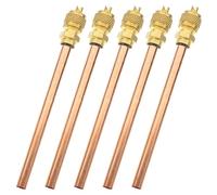 UPKOCH 5pezzi Valvole Di Accesso Al Servizio in Rame Per Sistemi Refrigeranti Compatibili Frigoriferi e Condizionatori d Aria Per Riempimento Refrigerante