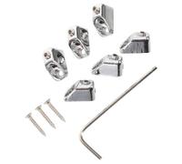 UPKOCH 6 Pezzi Dadi di Bloccaggio per Corde Chitarra Elettrica in Lega di Zinco senza Paletta, Accessori per Ponte, Fissaggio Stabile per Performance di Accordatura, Compatibili Vari